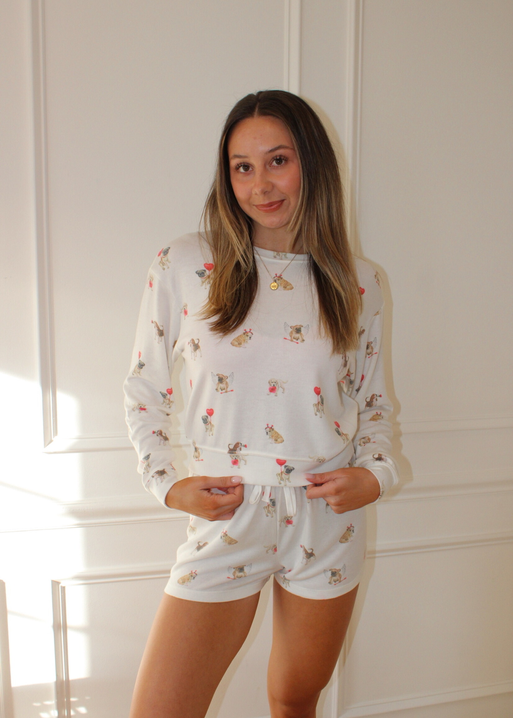 Z Supply Bisous Love Pup Top