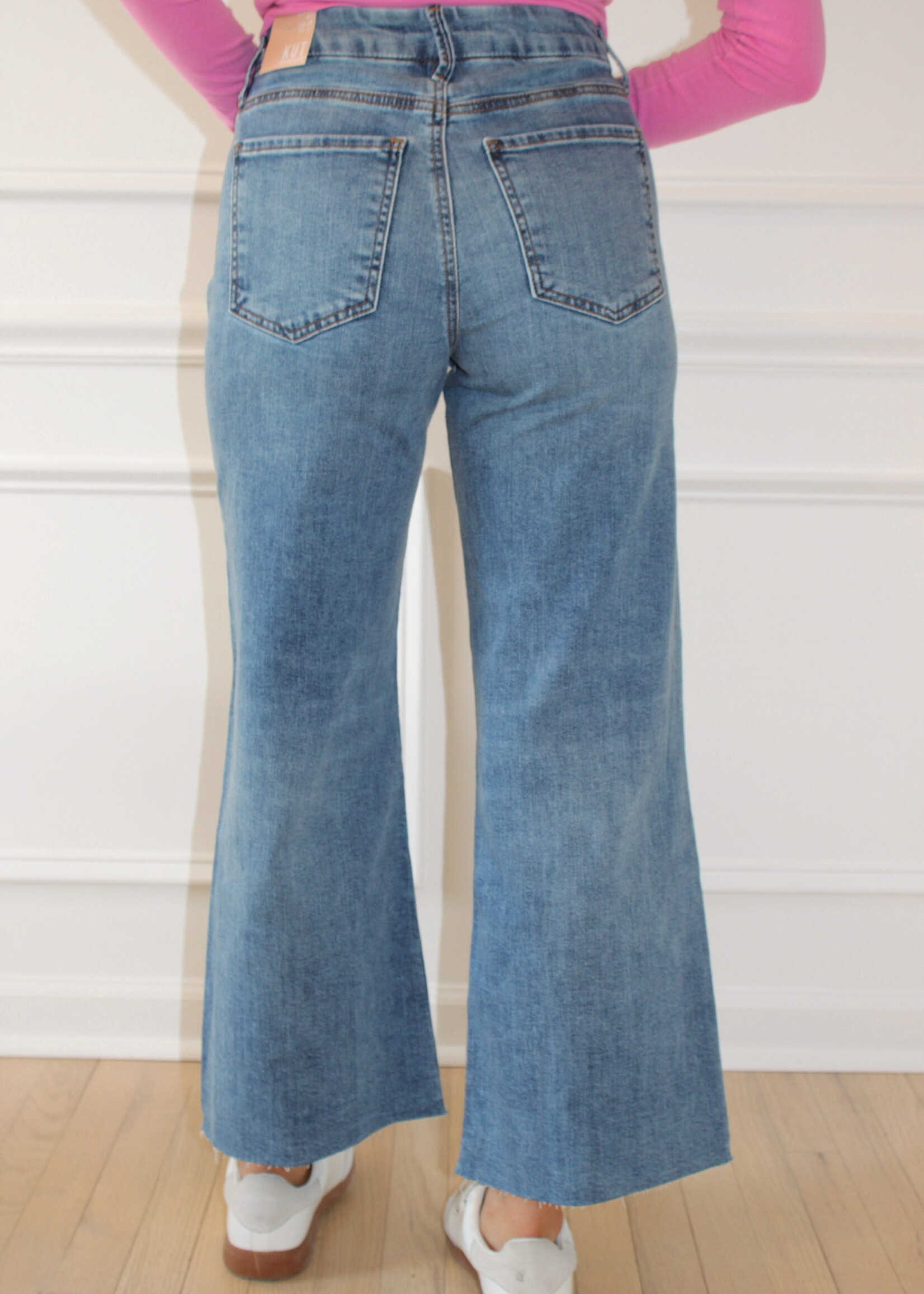 KUT Meg High Rise Fab Ab Wide Leg