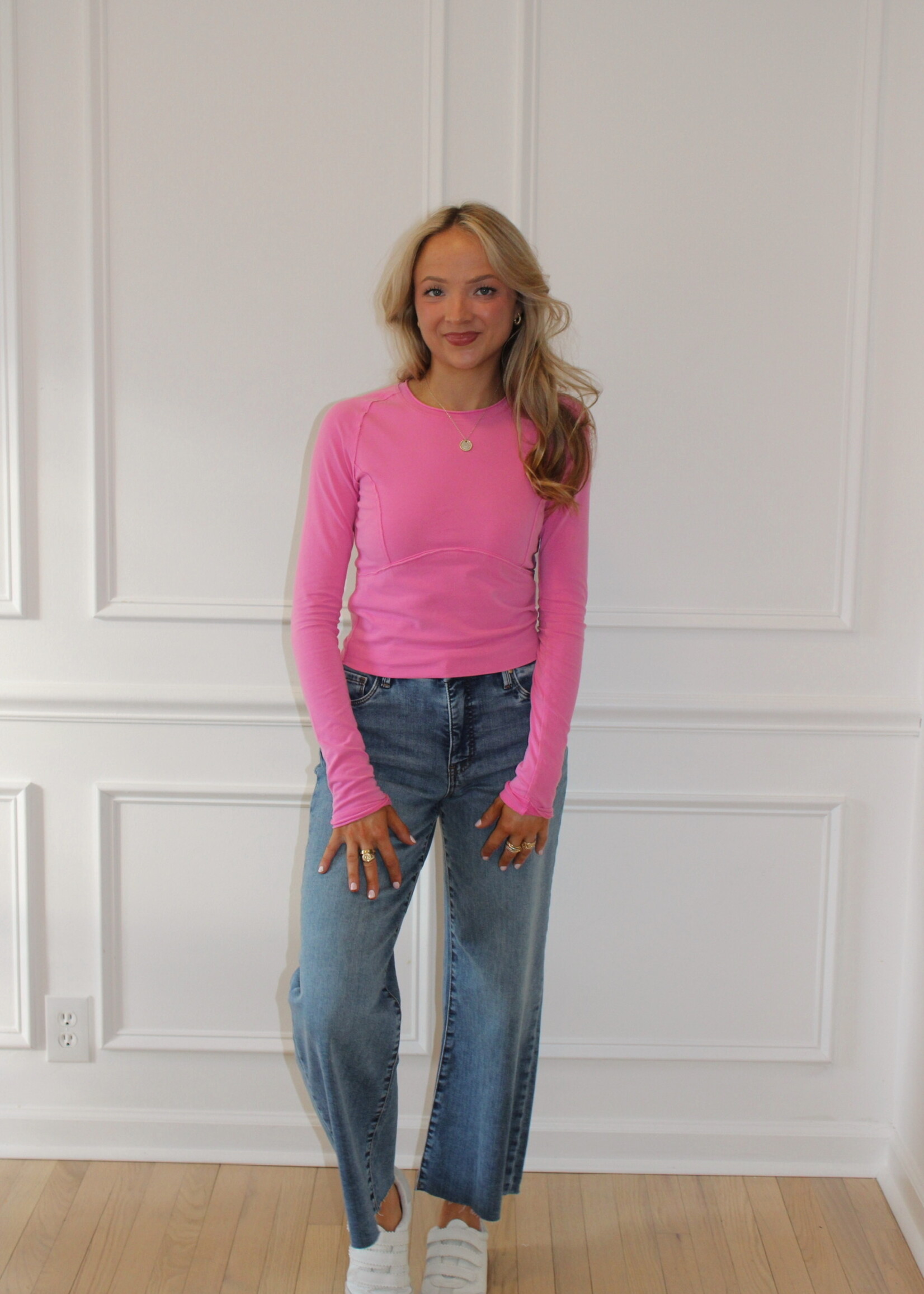 KUT Meg High Rise Fab Ab Wide Leg