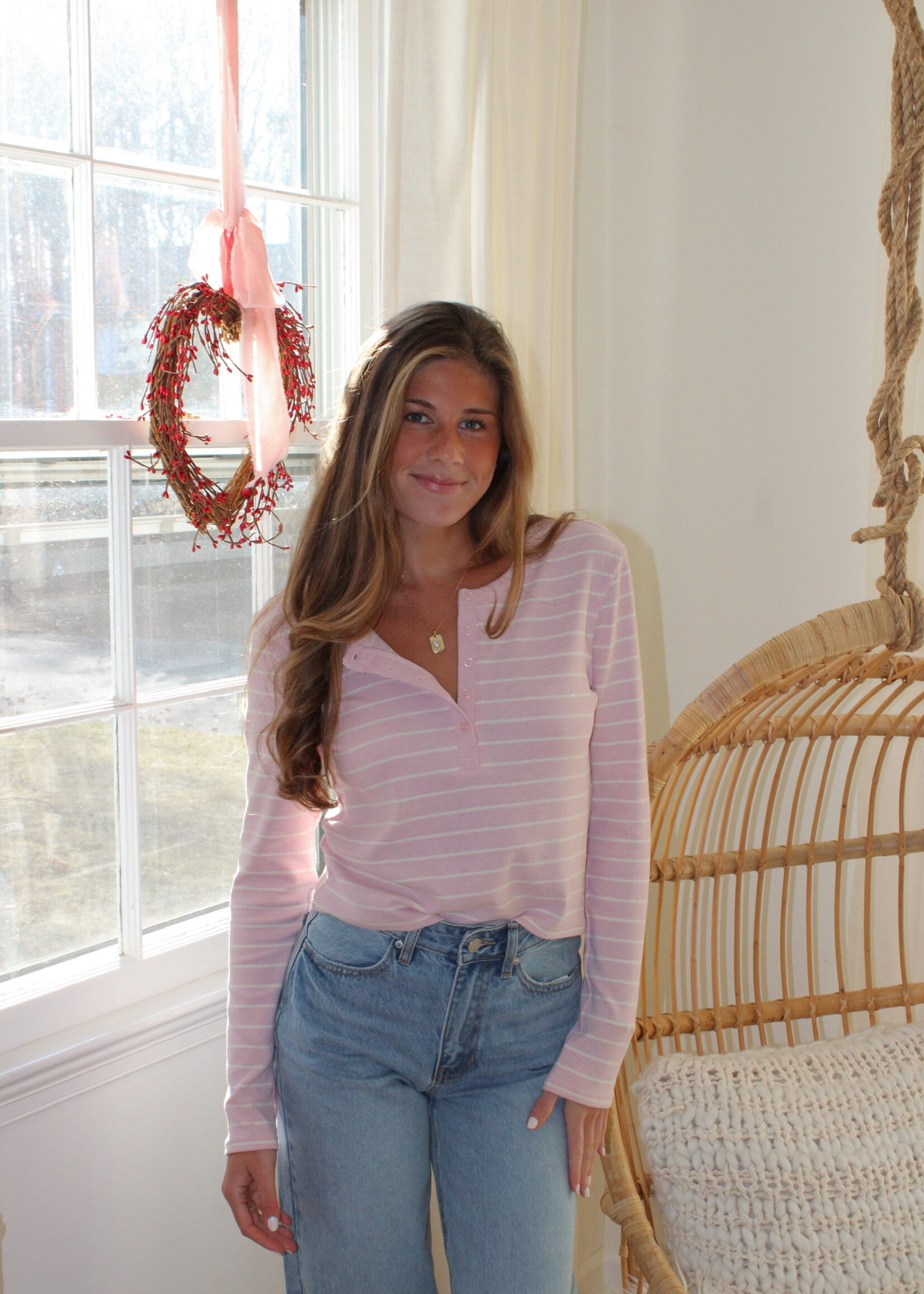 Z Supply Ferris Henley Striped Top