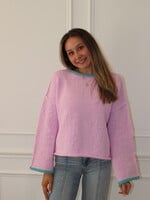 Helen Contrast Trim Sweater