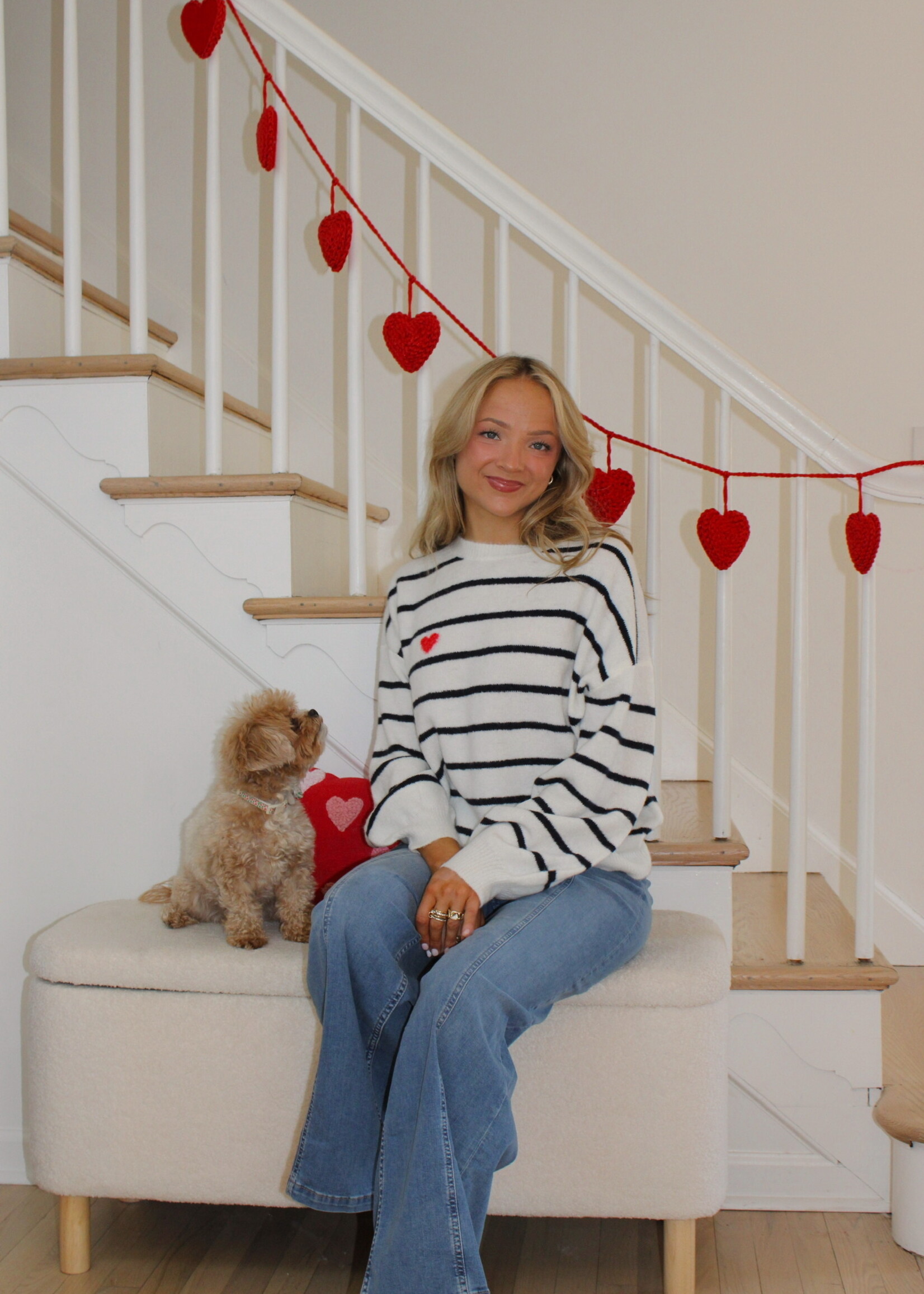 Jazz Striped Knit Sweater