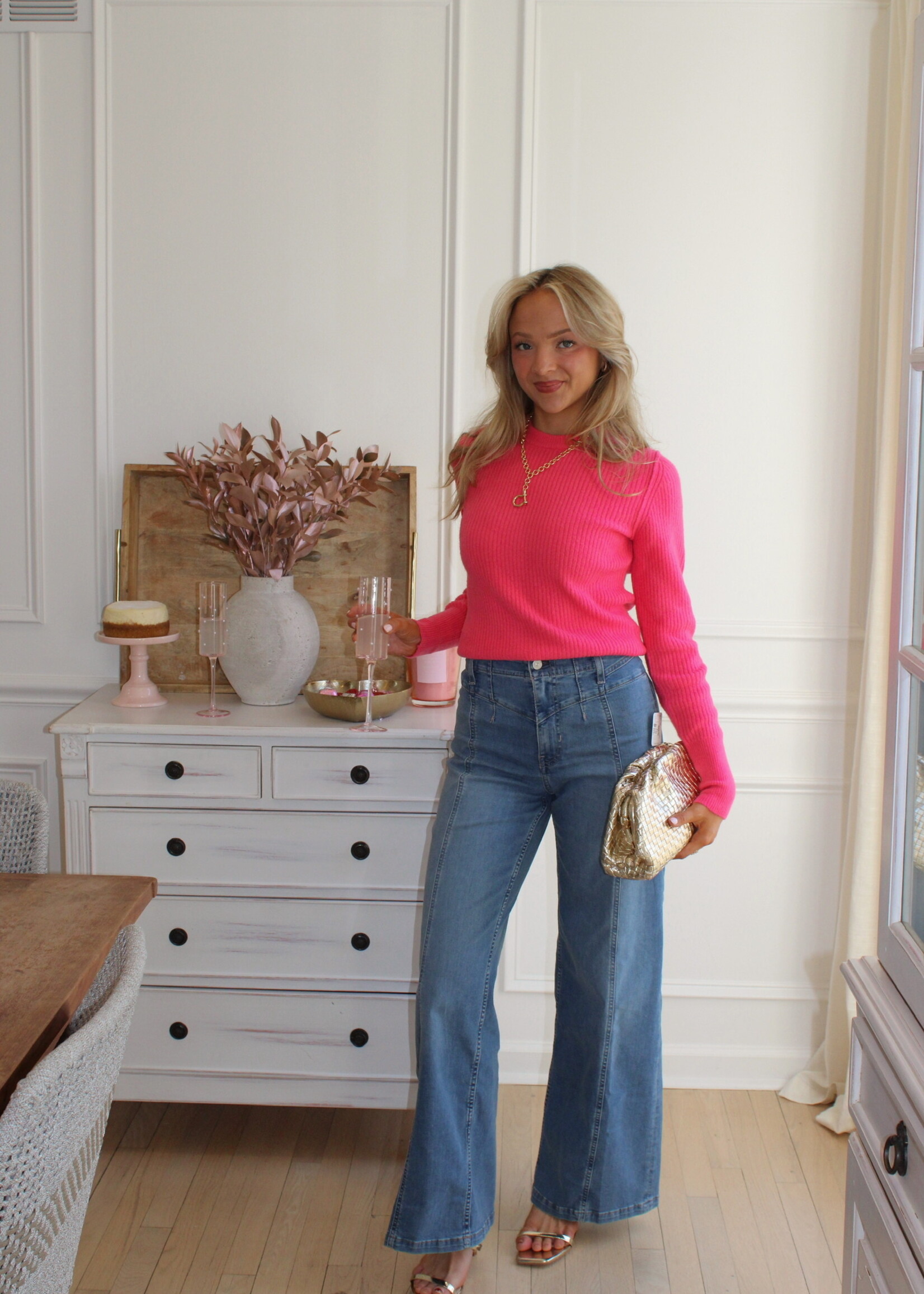 KUT Maya High Rise Fab Ab Wide Leg