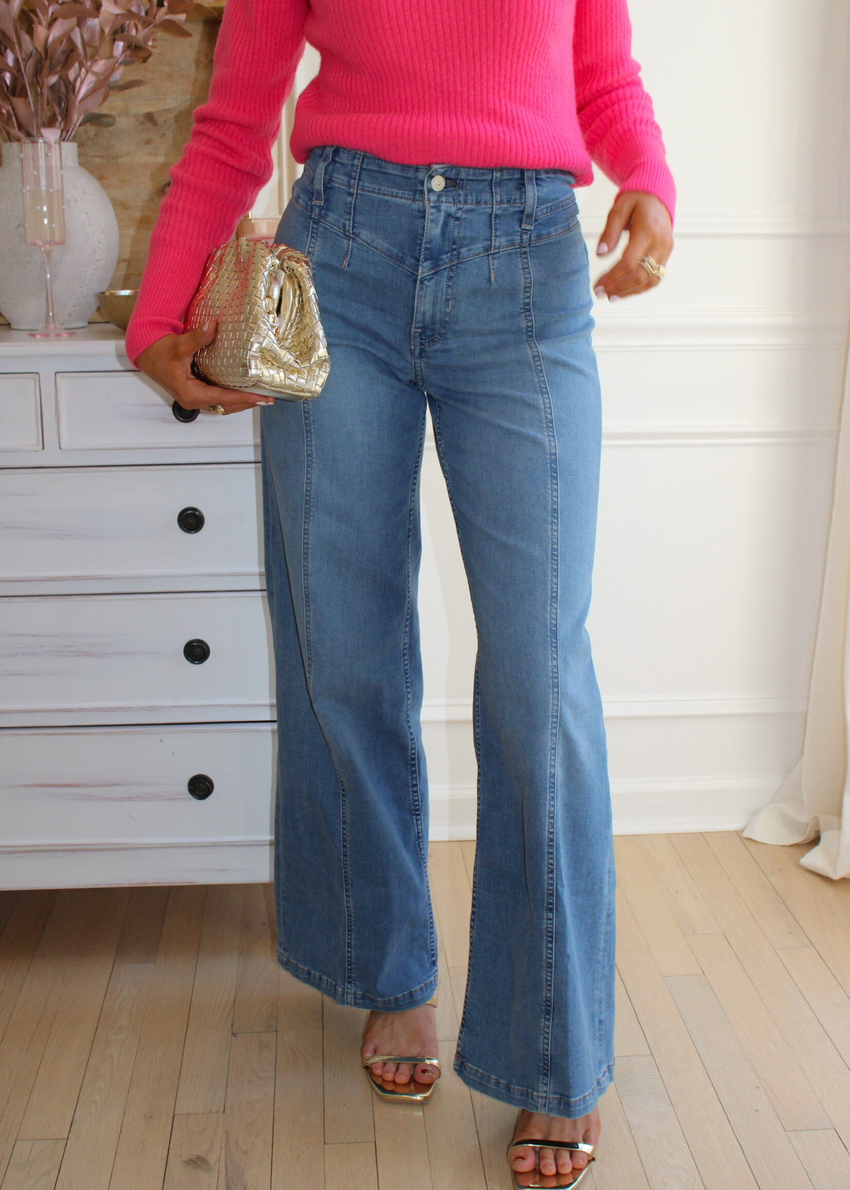 KUT Maya High Rise Fab Ab Wide Leg