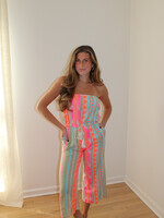 Rhea Strapless Pattern Jumpsuit