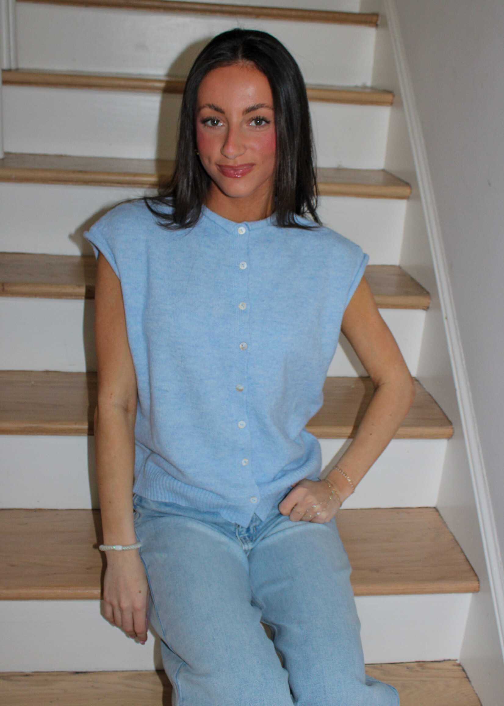 Brynn Sleeveless Cardigan