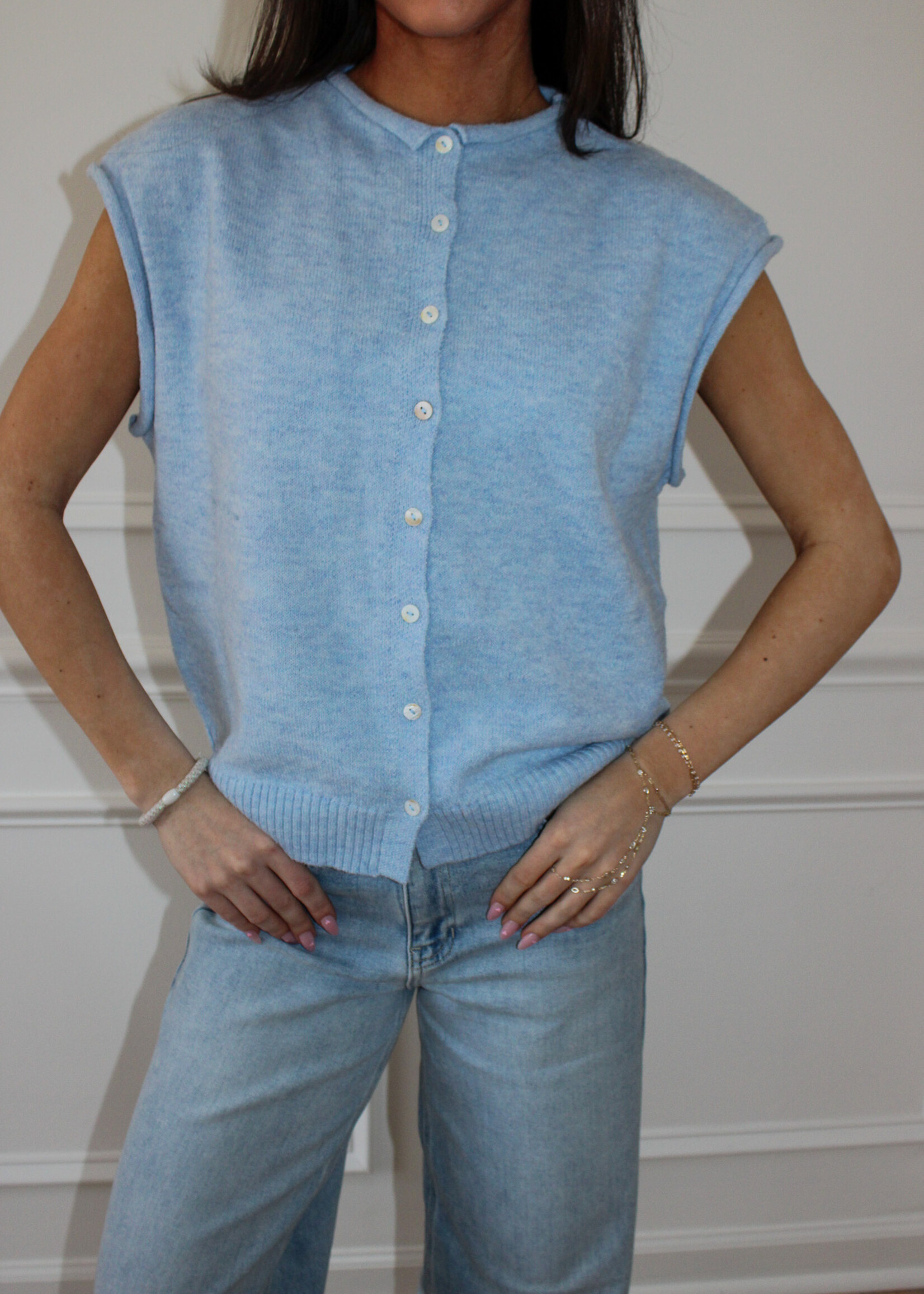 Brynn Sleeveless Cardigan