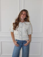 Hardy Short Sleeve Contrast Sweater