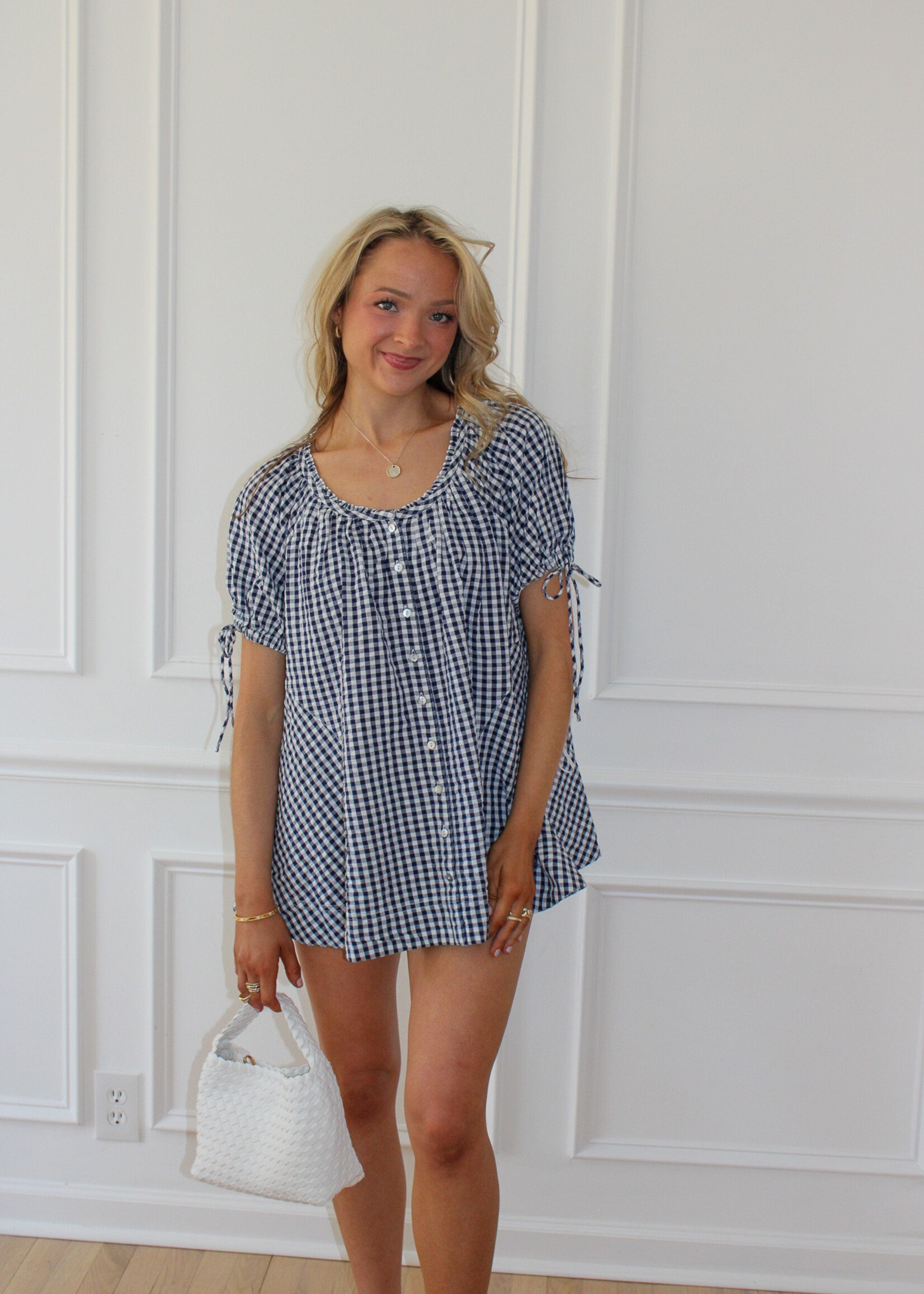 Free People Farley Gingham Tunic