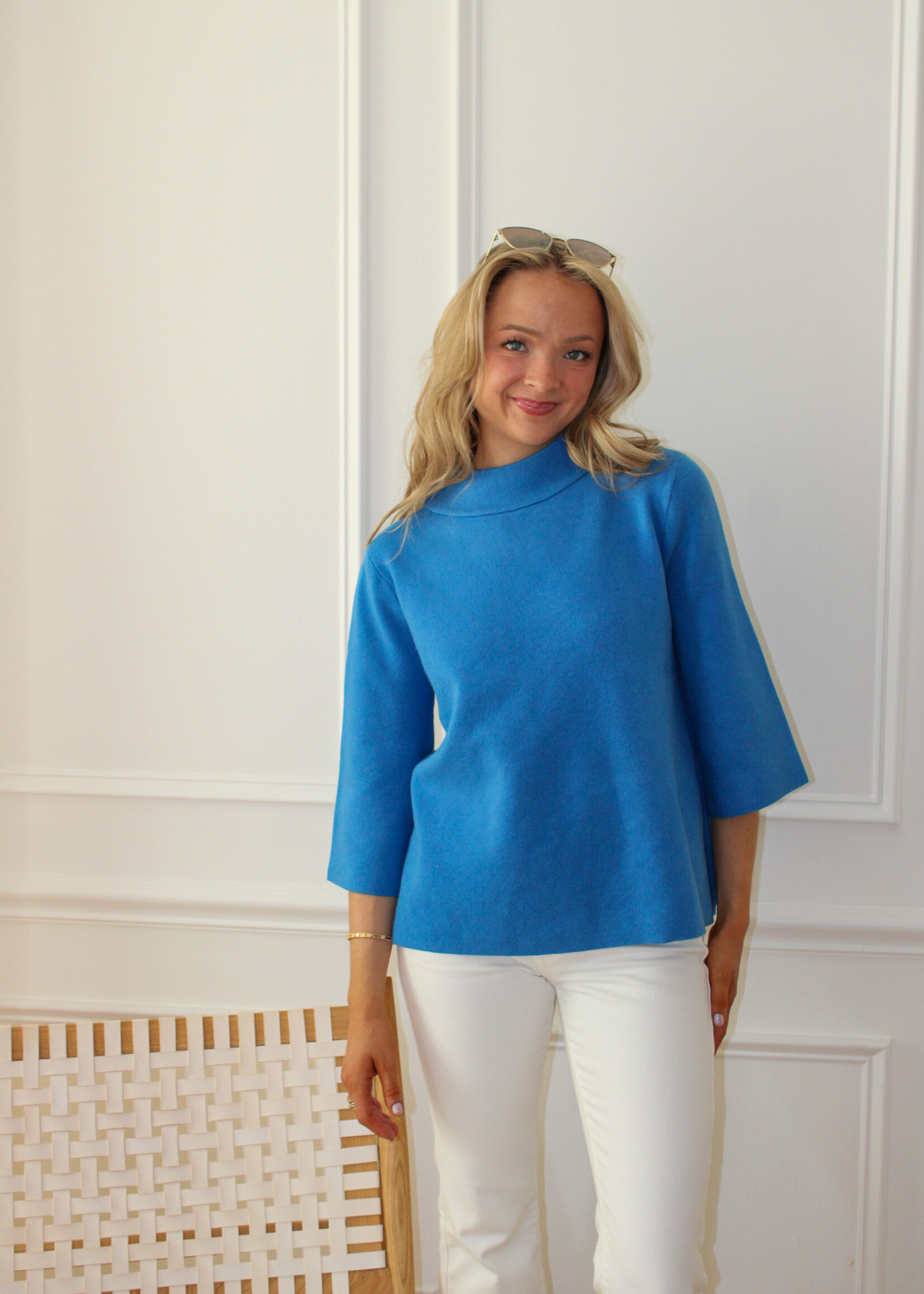 Bray Mock Neck Pullover Sweater