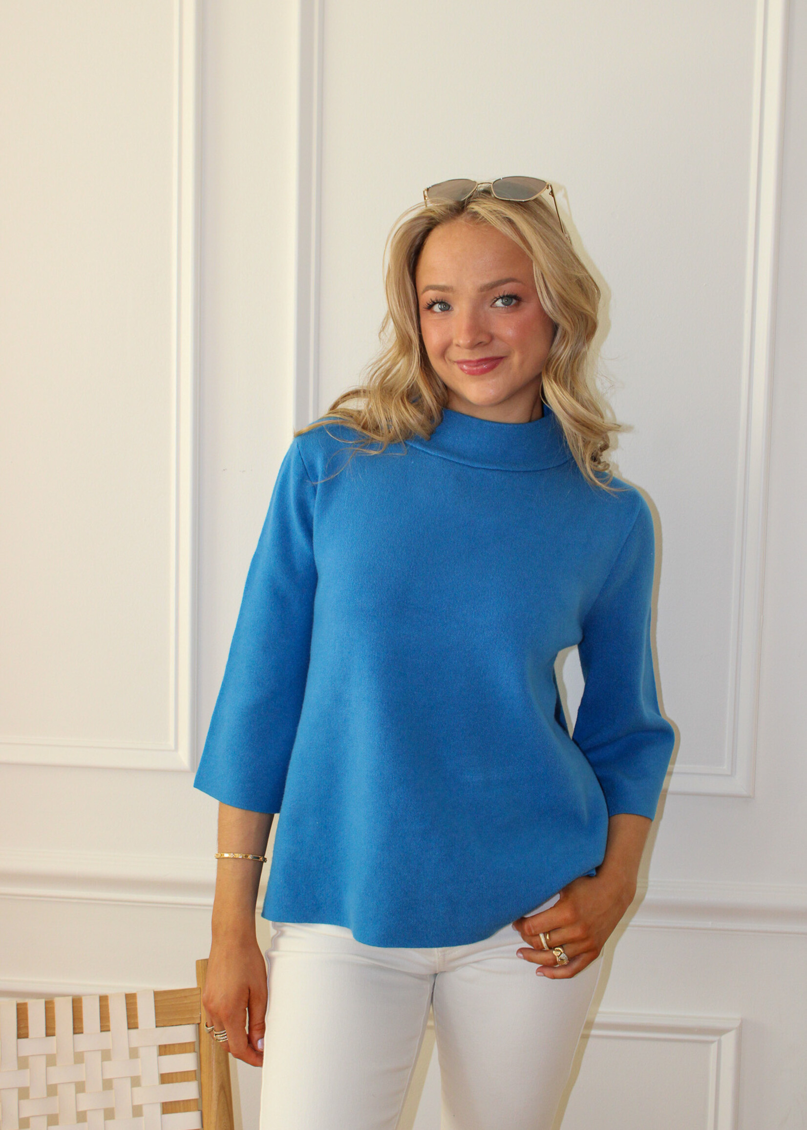 Bray Mock Neck Pullover Sweater