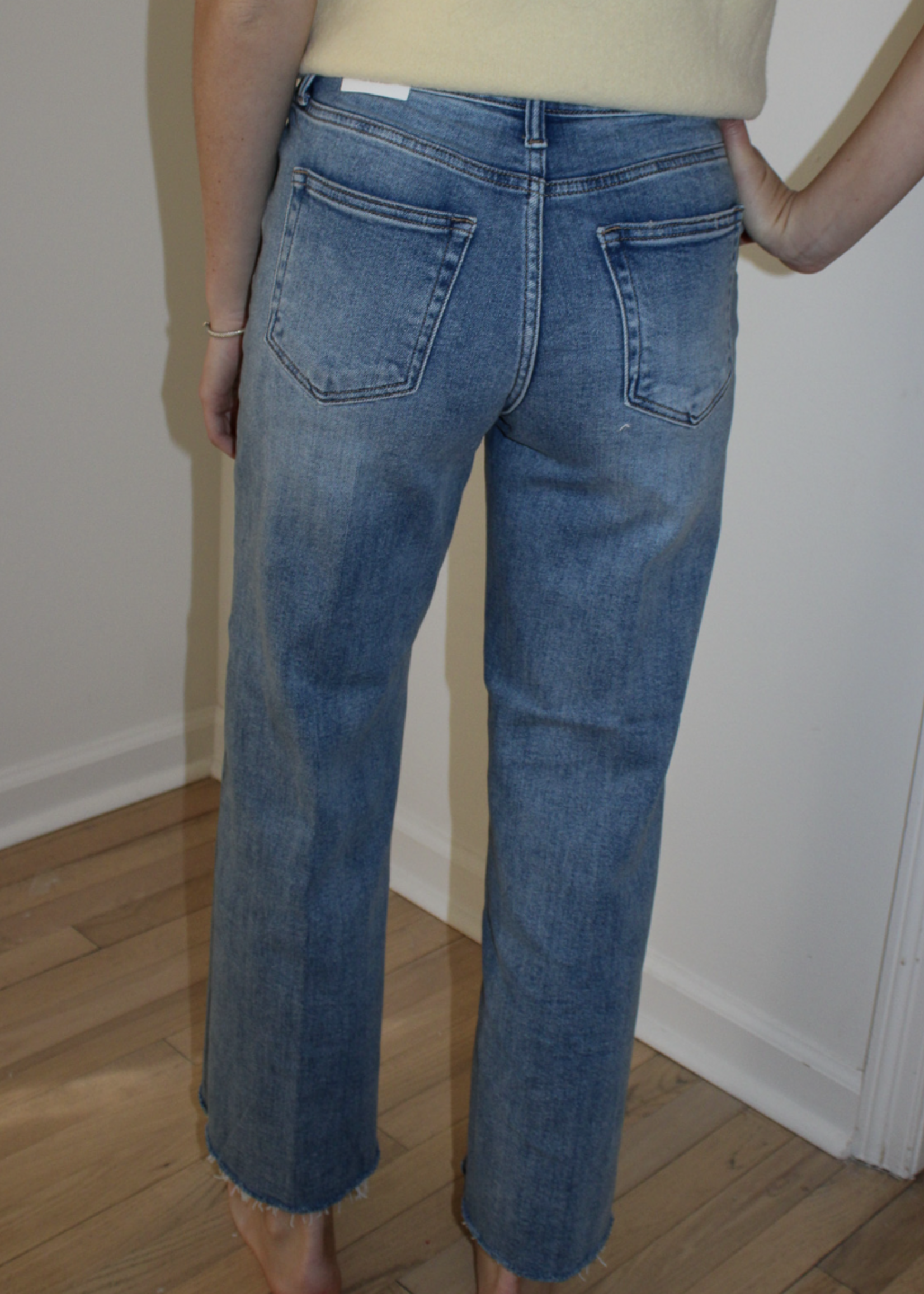 Alfie Slim Wide Leg Jean