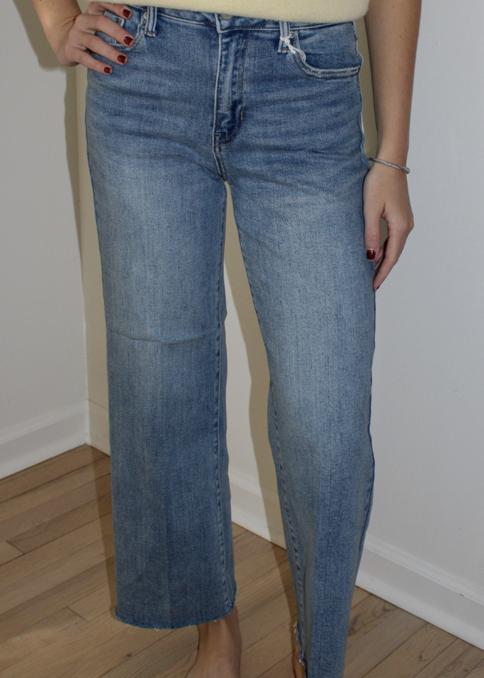 Alfie Slim Wide Leg Jean