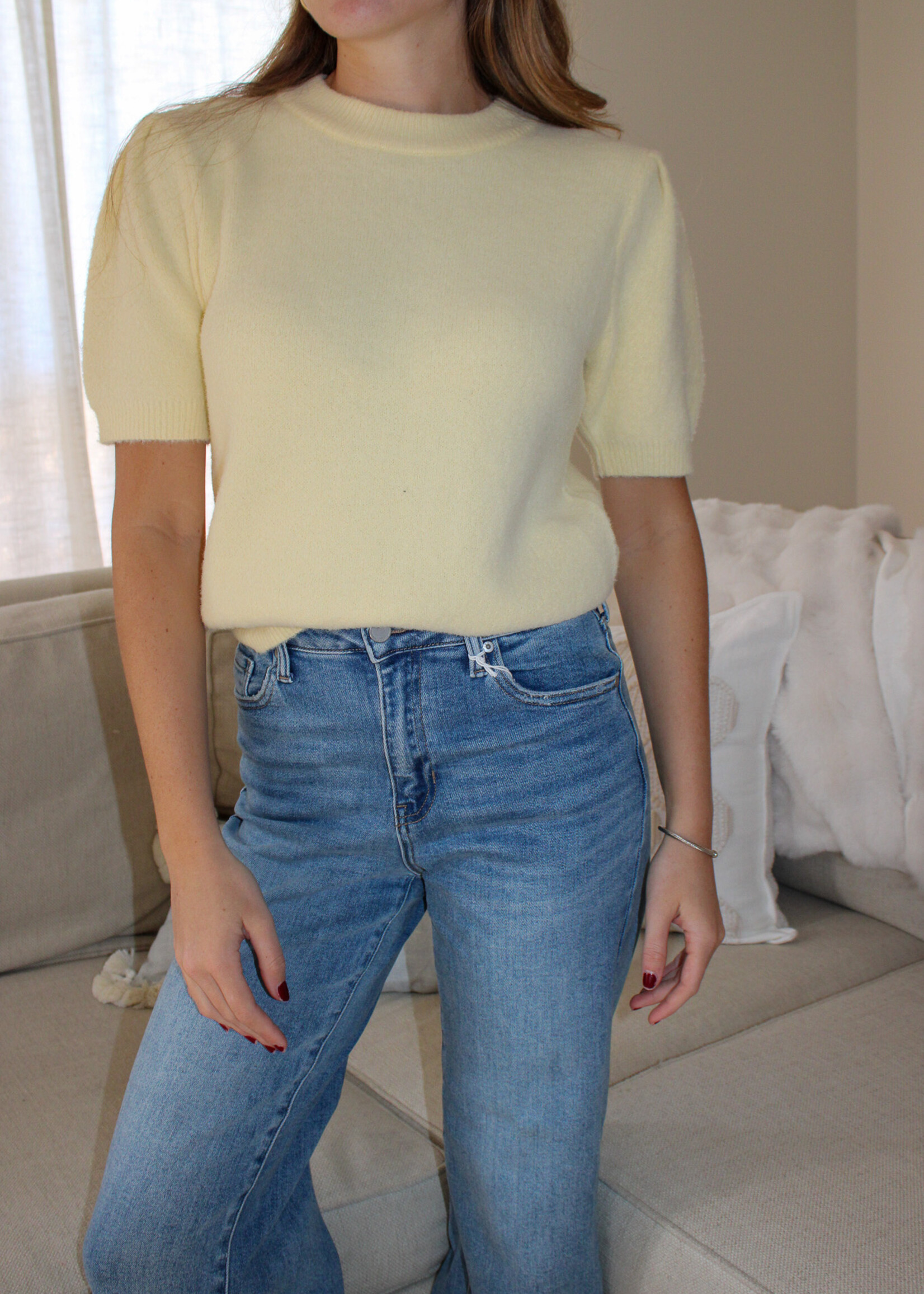 Alfie Slim Wide Leg Jean