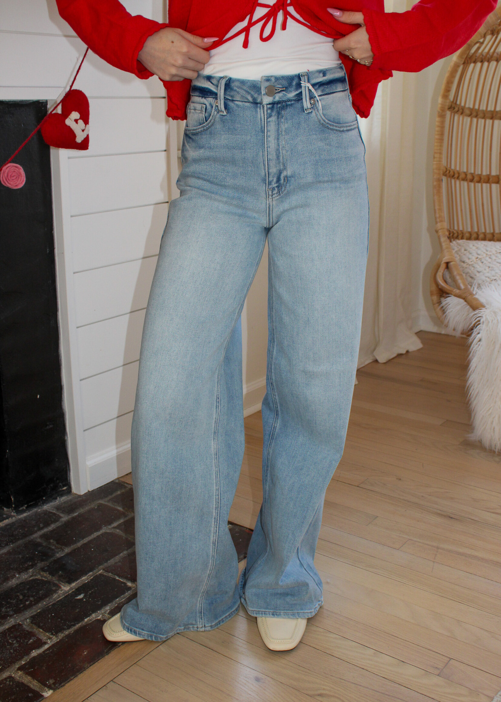 Eva Palazzo Wide Leg Jean