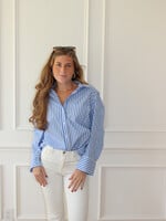 Free People Sabine Tailored Stripe Shirt