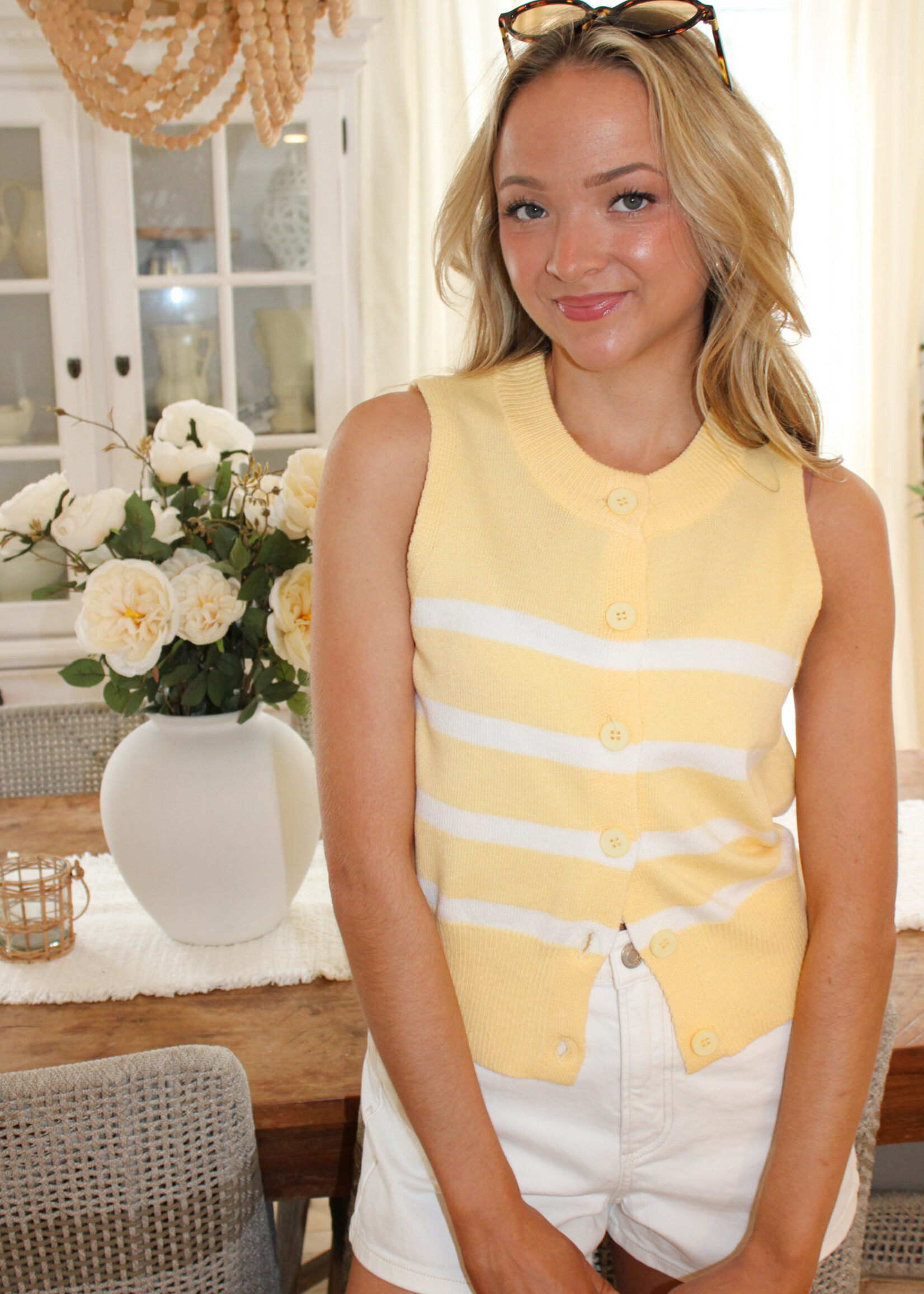 Davies Striped Sweater Vest