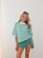 Free People Stripe Tackle Tee