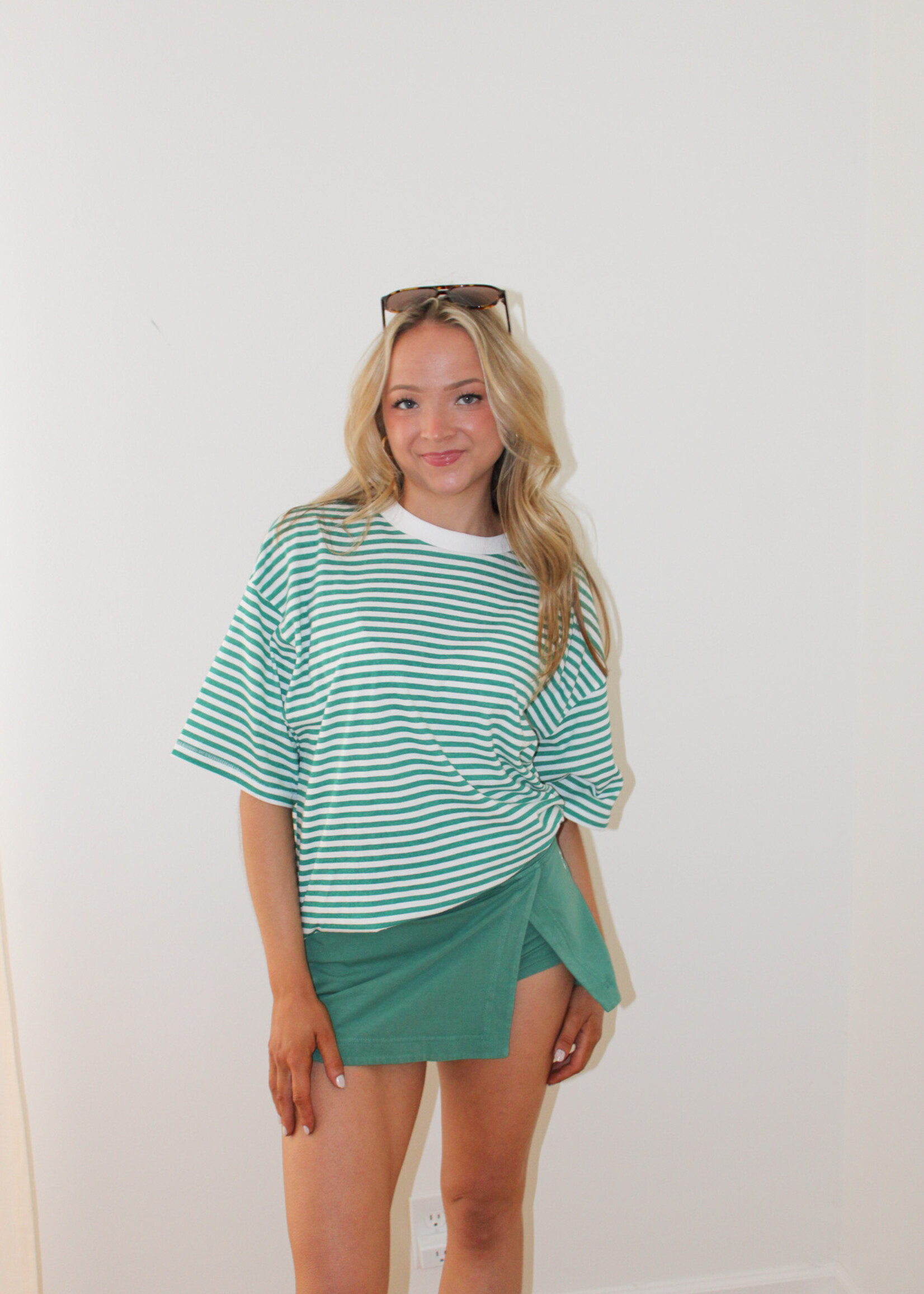 Free People Stripe Tackle Tee