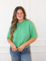 Beverly Button Down Short Sleeve Sweater