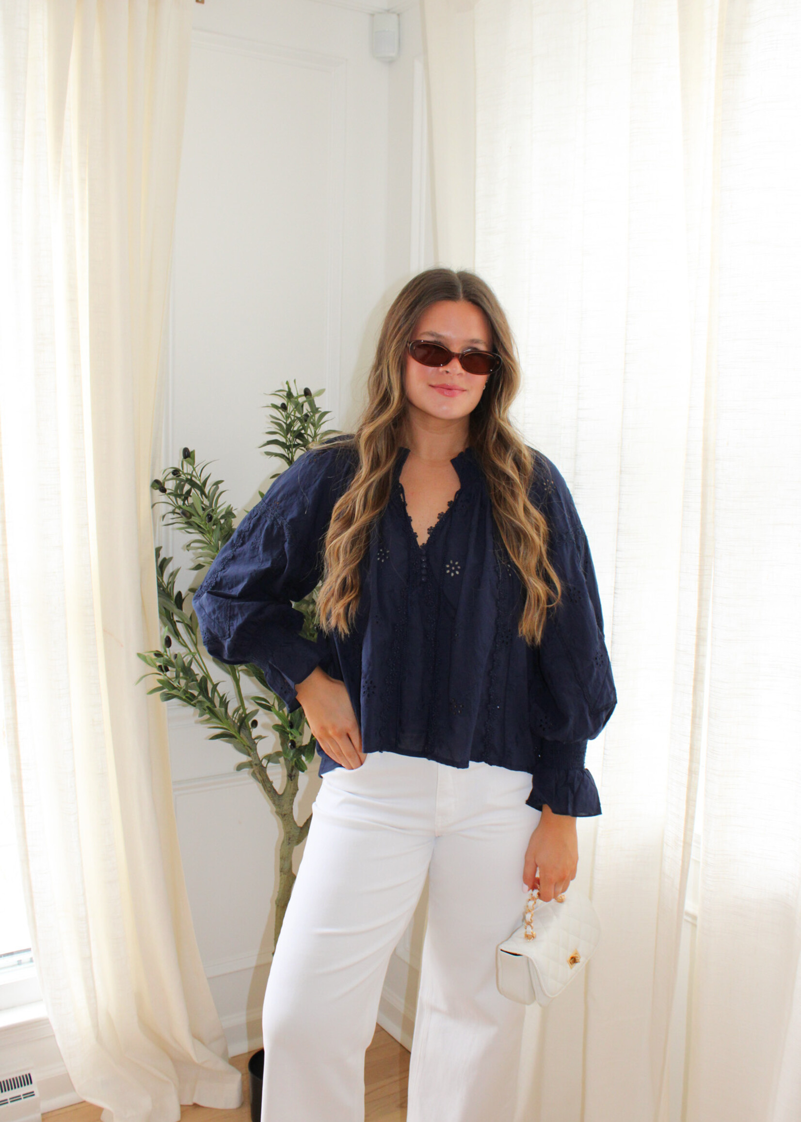 Mary Lace Long Sleeve Top