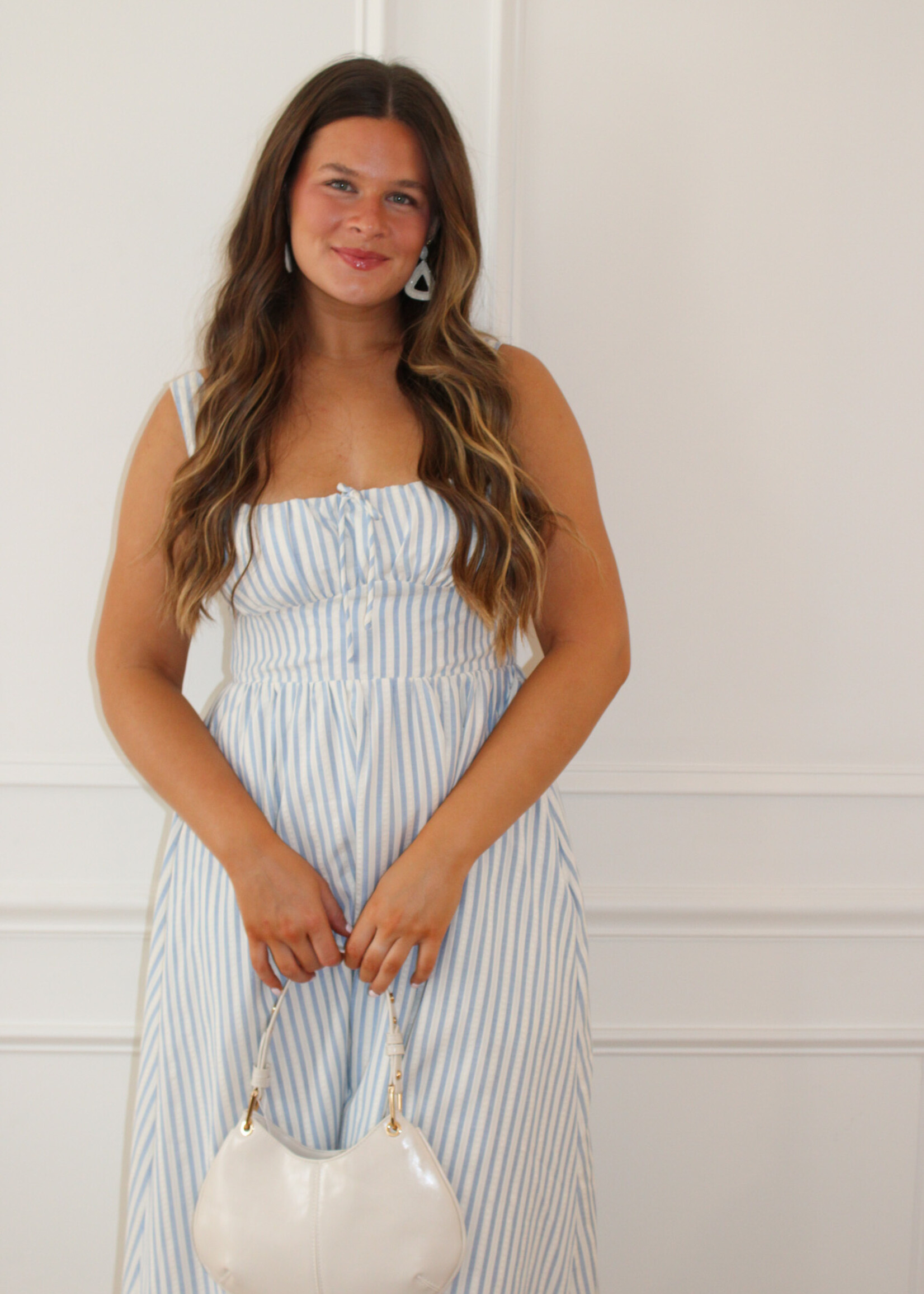 Ciera Tie Front Midi Dress