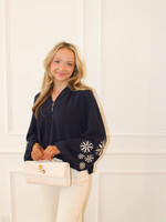 Evan Embroidered Peasant Blouse