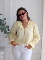 Catriona Embroidery Ruffle Blouse