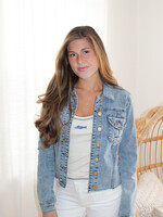 KUT Kara Denim Fray Jacket