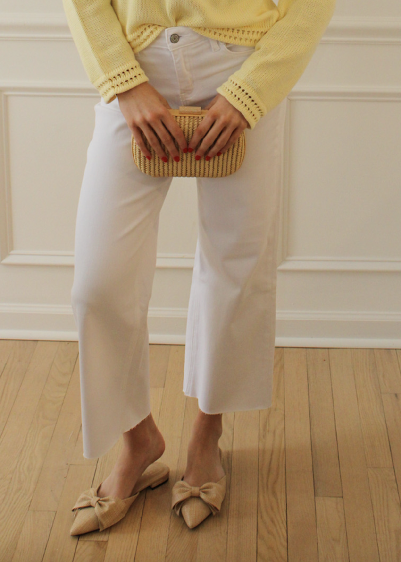 Colleen High Rise Crop Wide Leg Jean