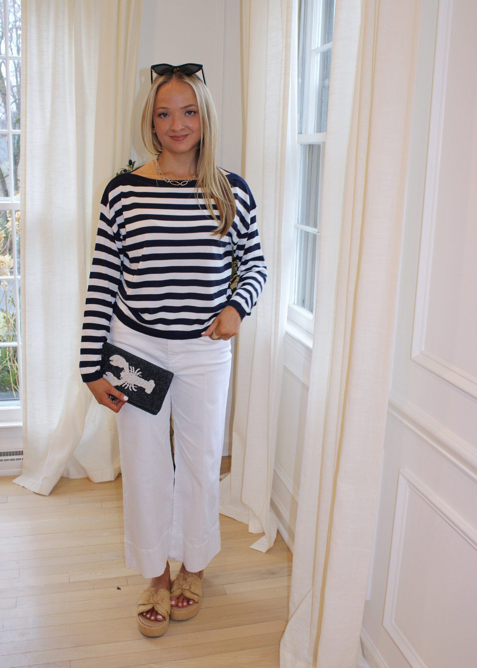 Meg High Rise Front Pintuck Jeans