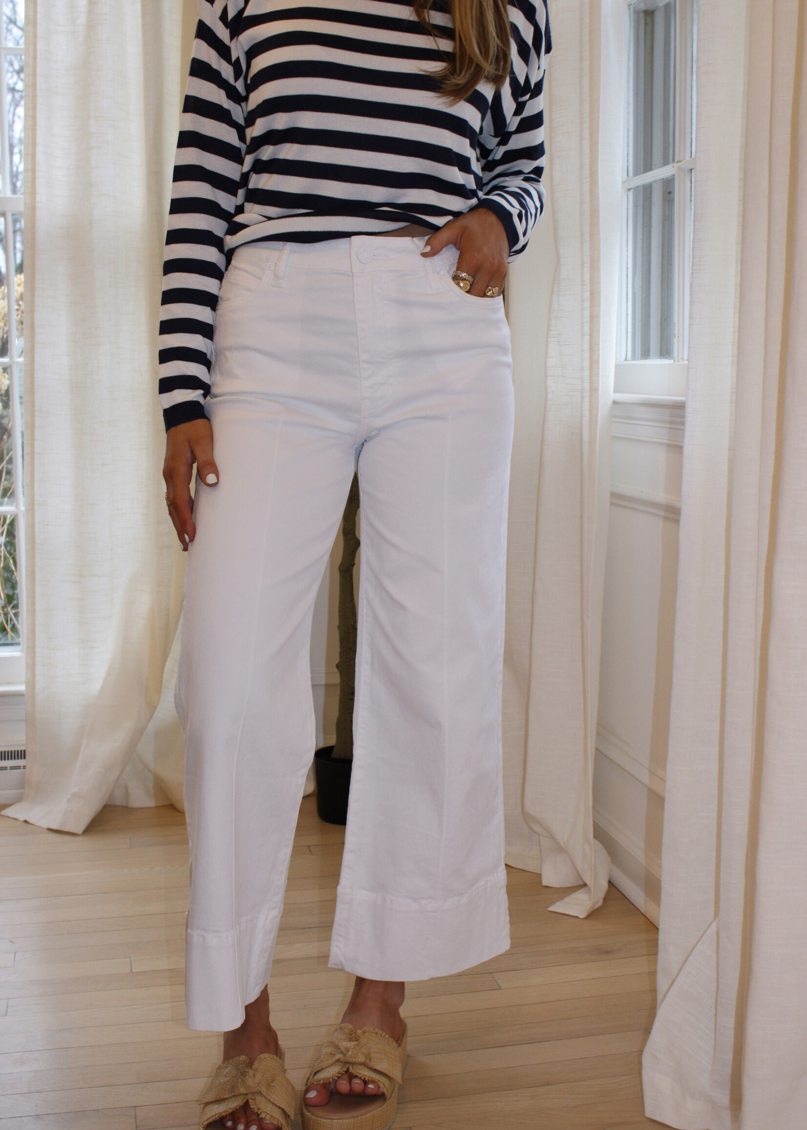 Meg High Rise Front Pintuck Jeans