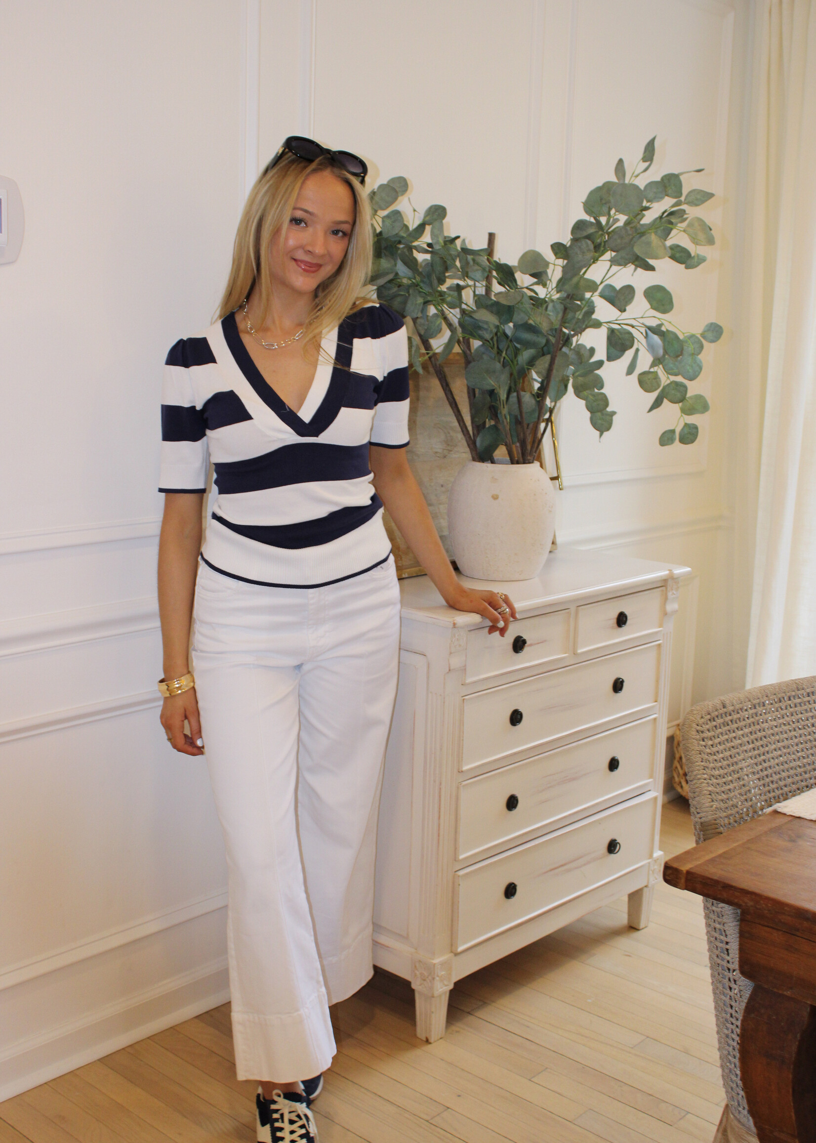 Giacinta Striped Knit Sweater