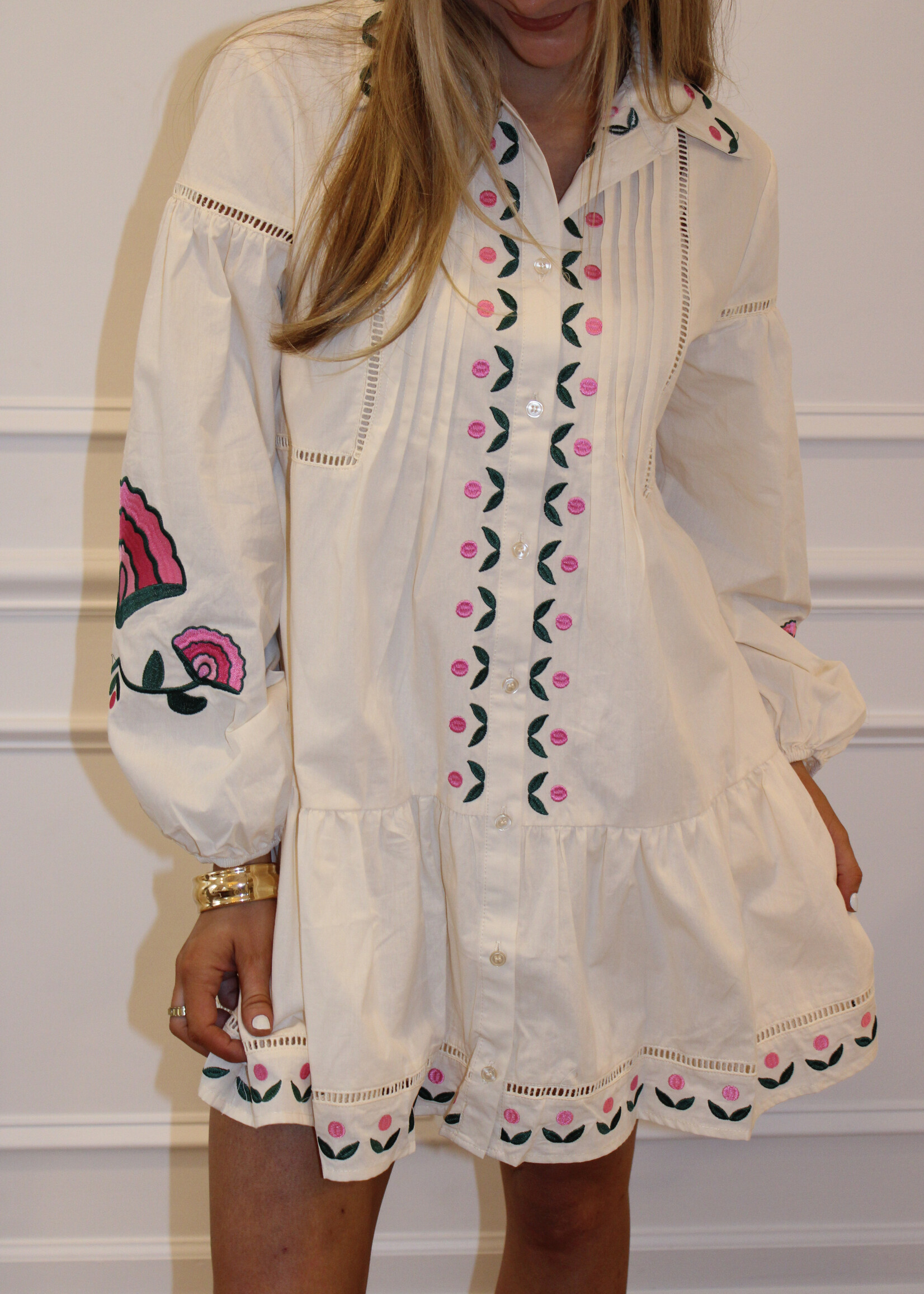 Galinda Embroidered Mini Dress