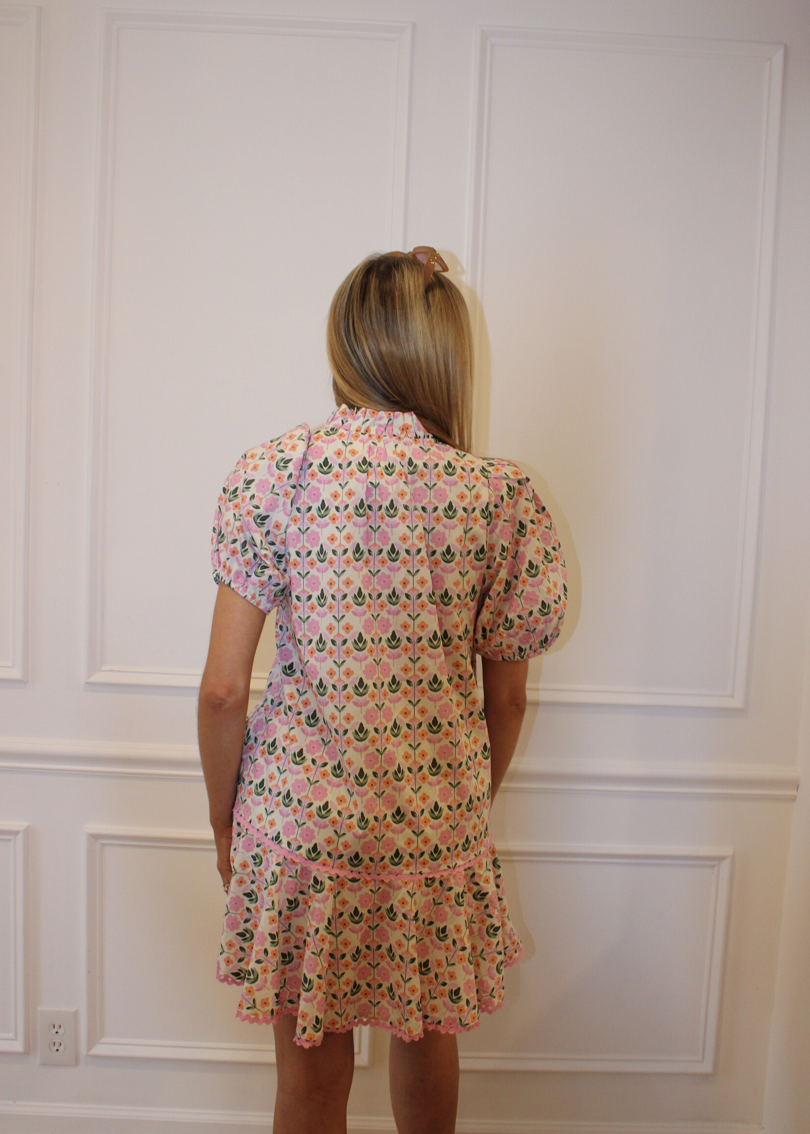 Candice Floral Puff Sleeve Dress