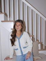 Arlene Contrast Cardigan
