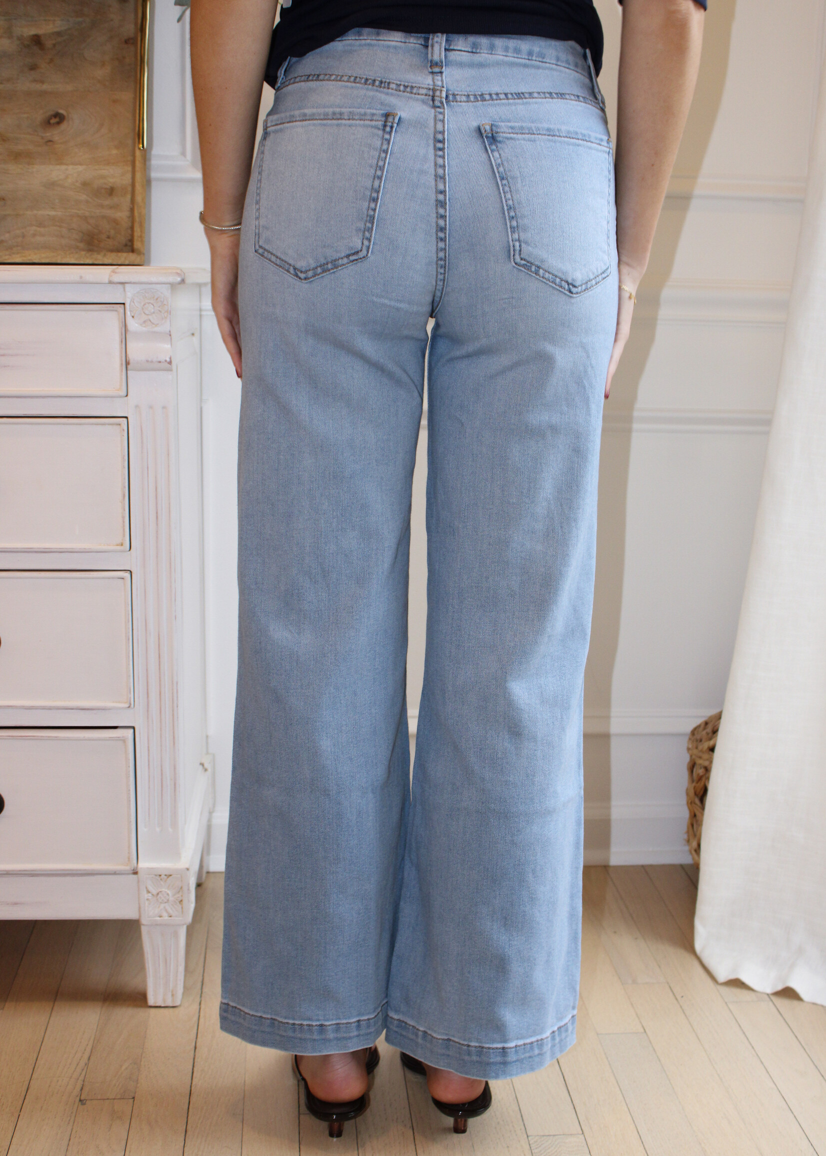 Meg High Rise Wide Leg Jean