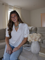 Grace Lace Sleeve Blouse