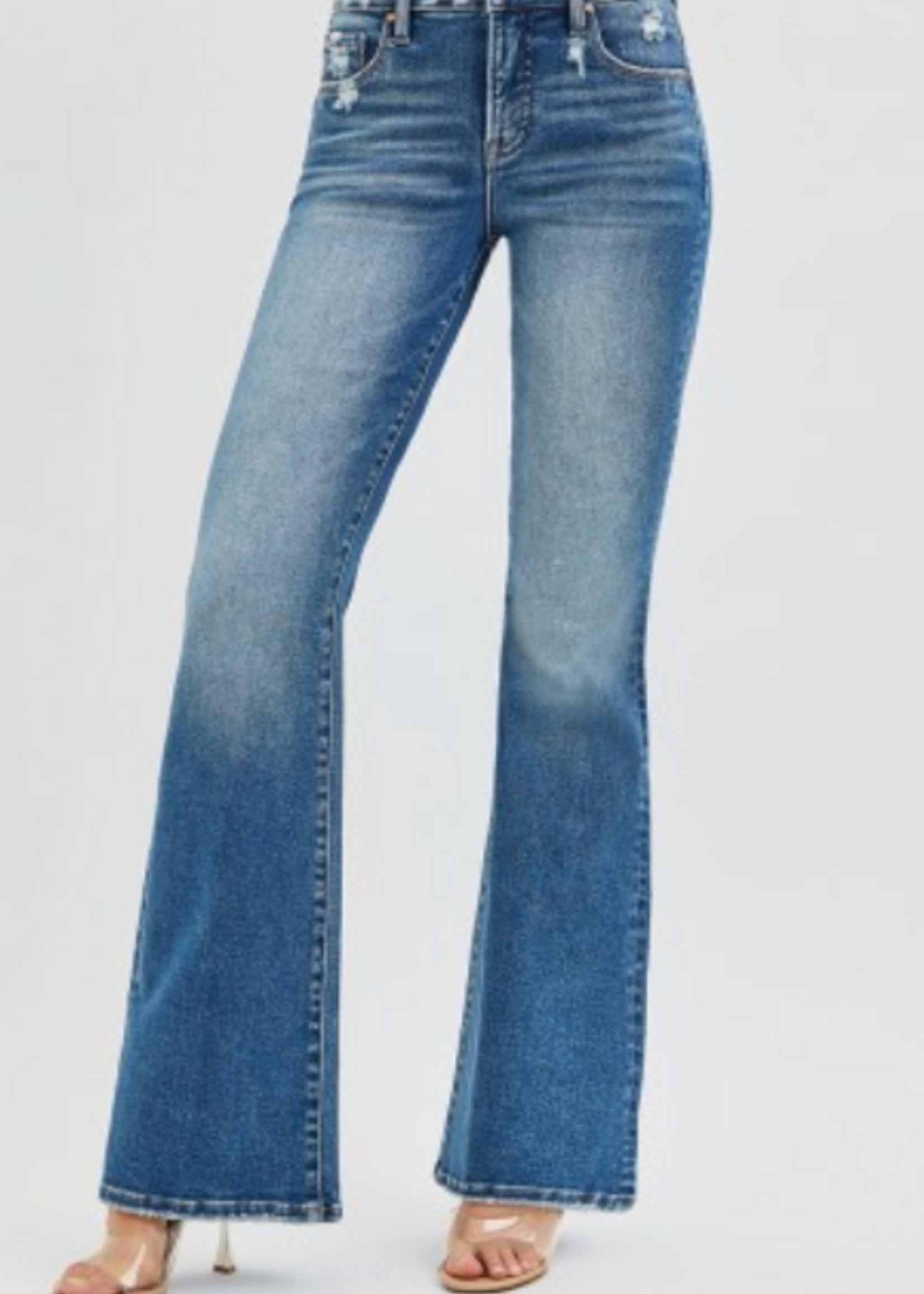 Akira High Rise Flare Jean