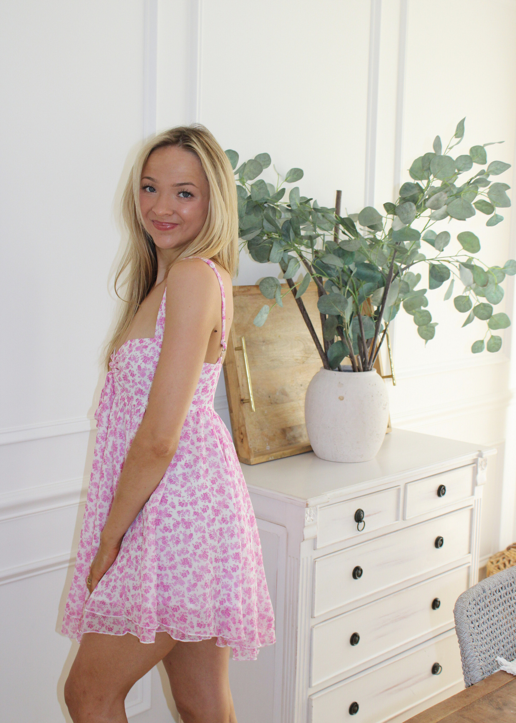 Nelly Floral Layered Mini Dress