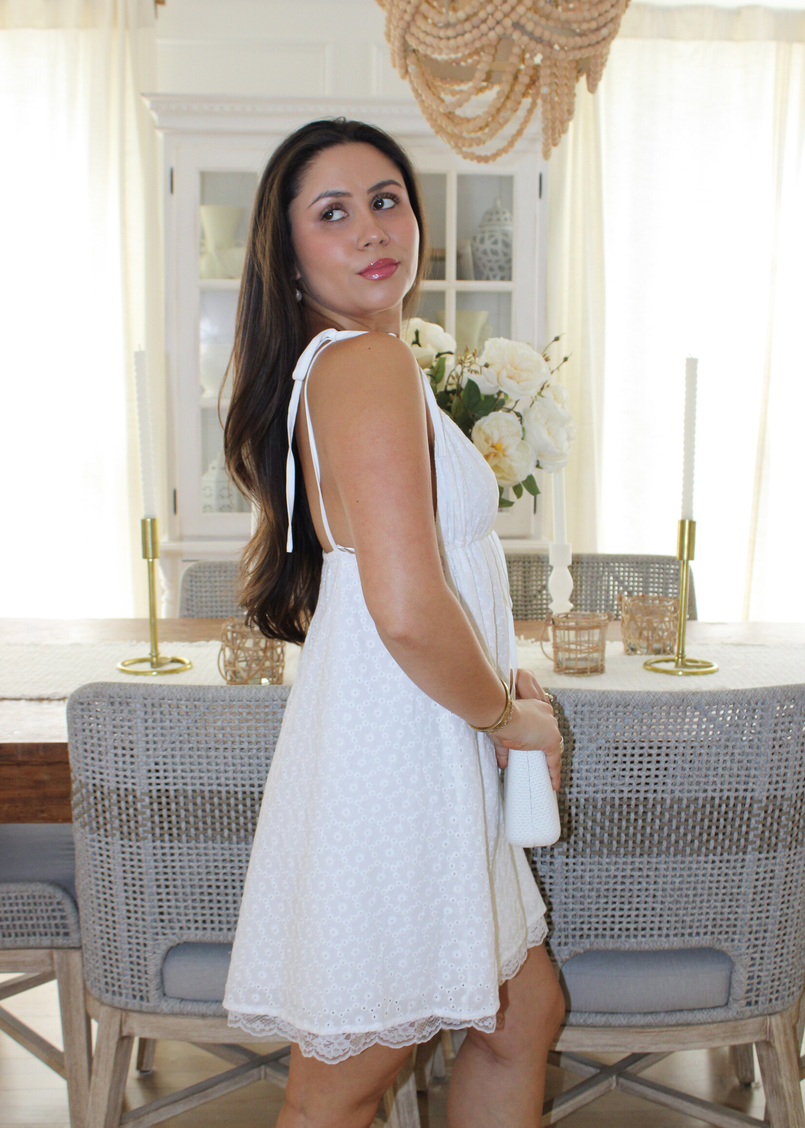 Arwen Tie Strap Mini Dress