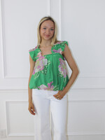 Jessica Floral Bubble Top