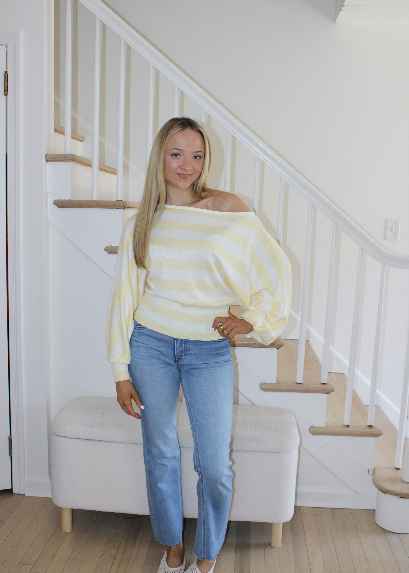 Jenny Boat Neck Sweater Top