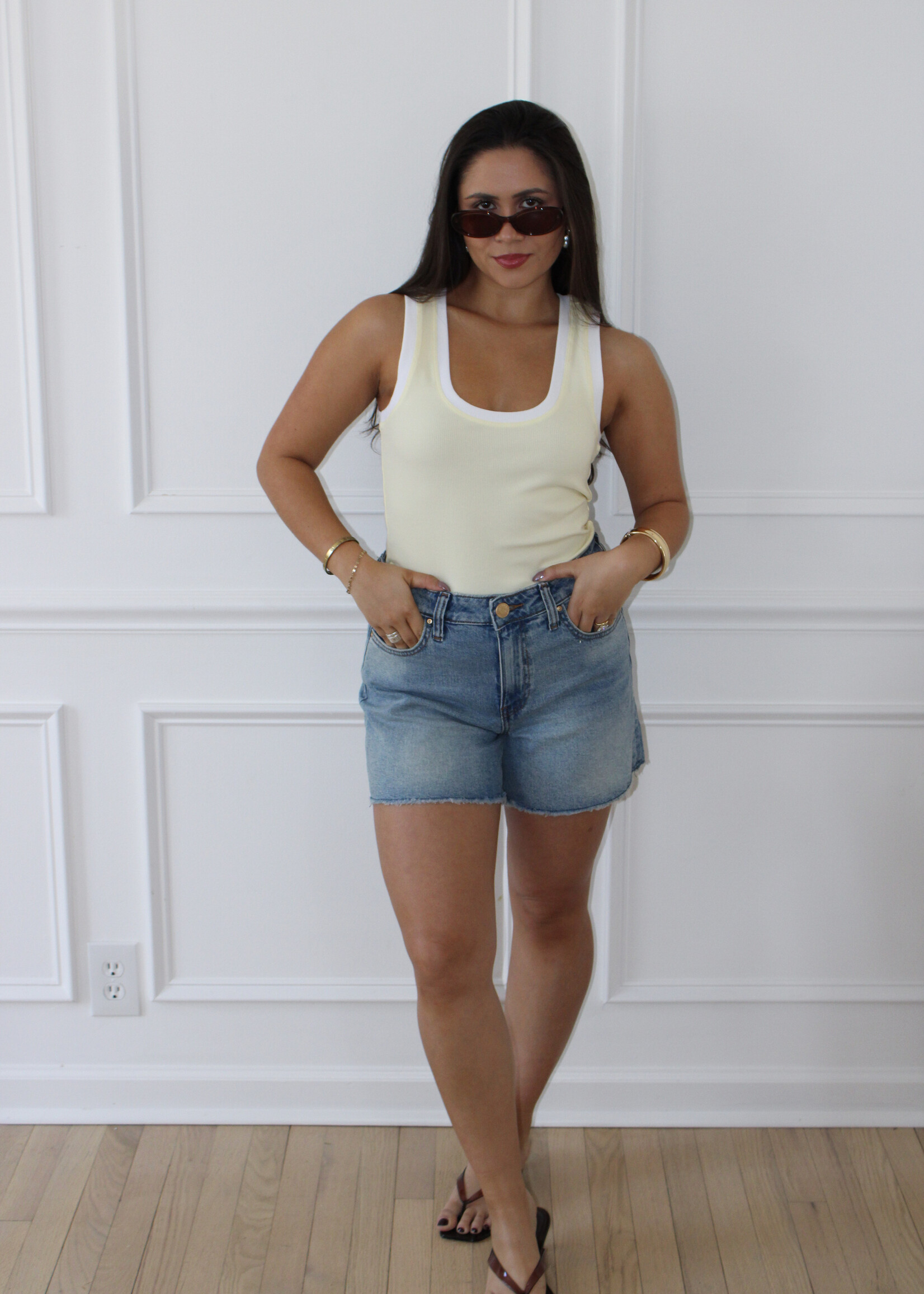 Z Supply Sirena Colorblocked Rib Tank