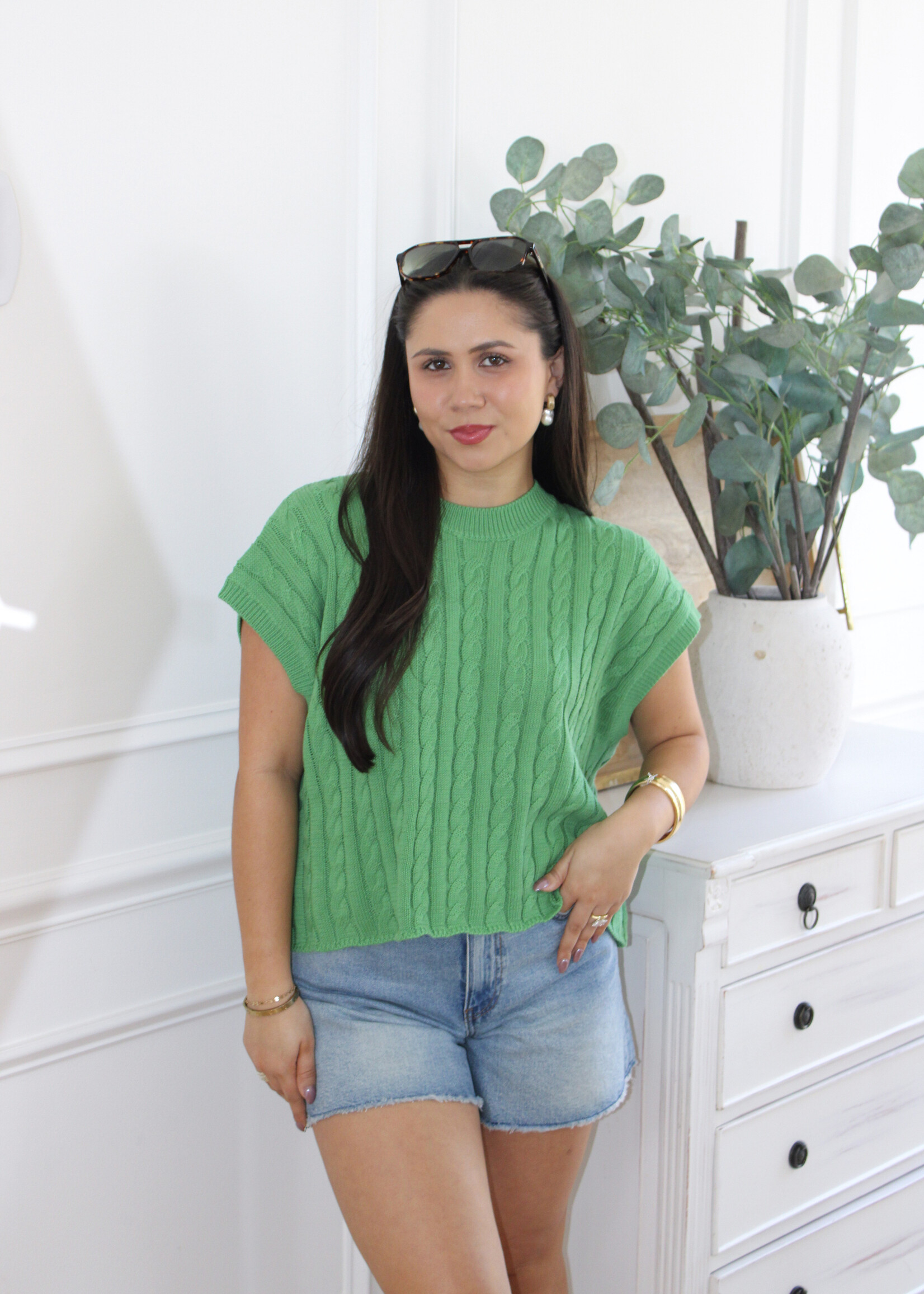 Hermione Cable Knit Sweater Top