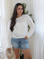 Z Supply Hullen Crochet Sweater