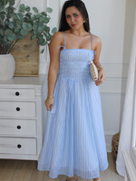 Lucille Smocked Midi Dress