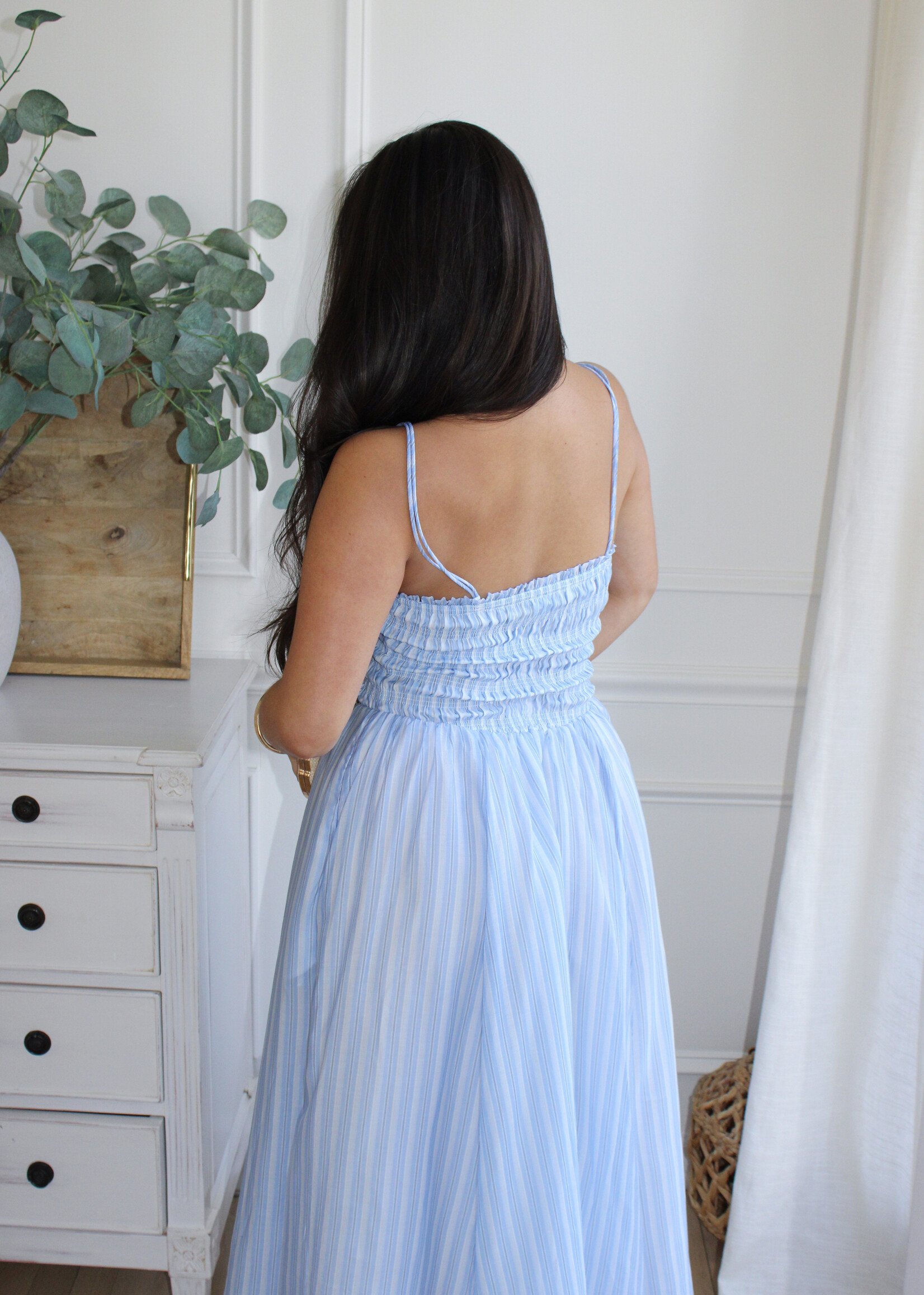 Lucille Smocked Midi Dress