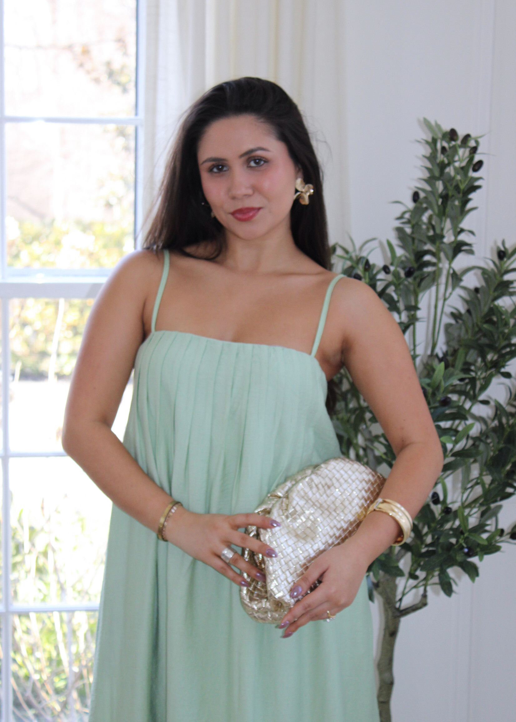 Jasmeen Pleating Maxi Dress