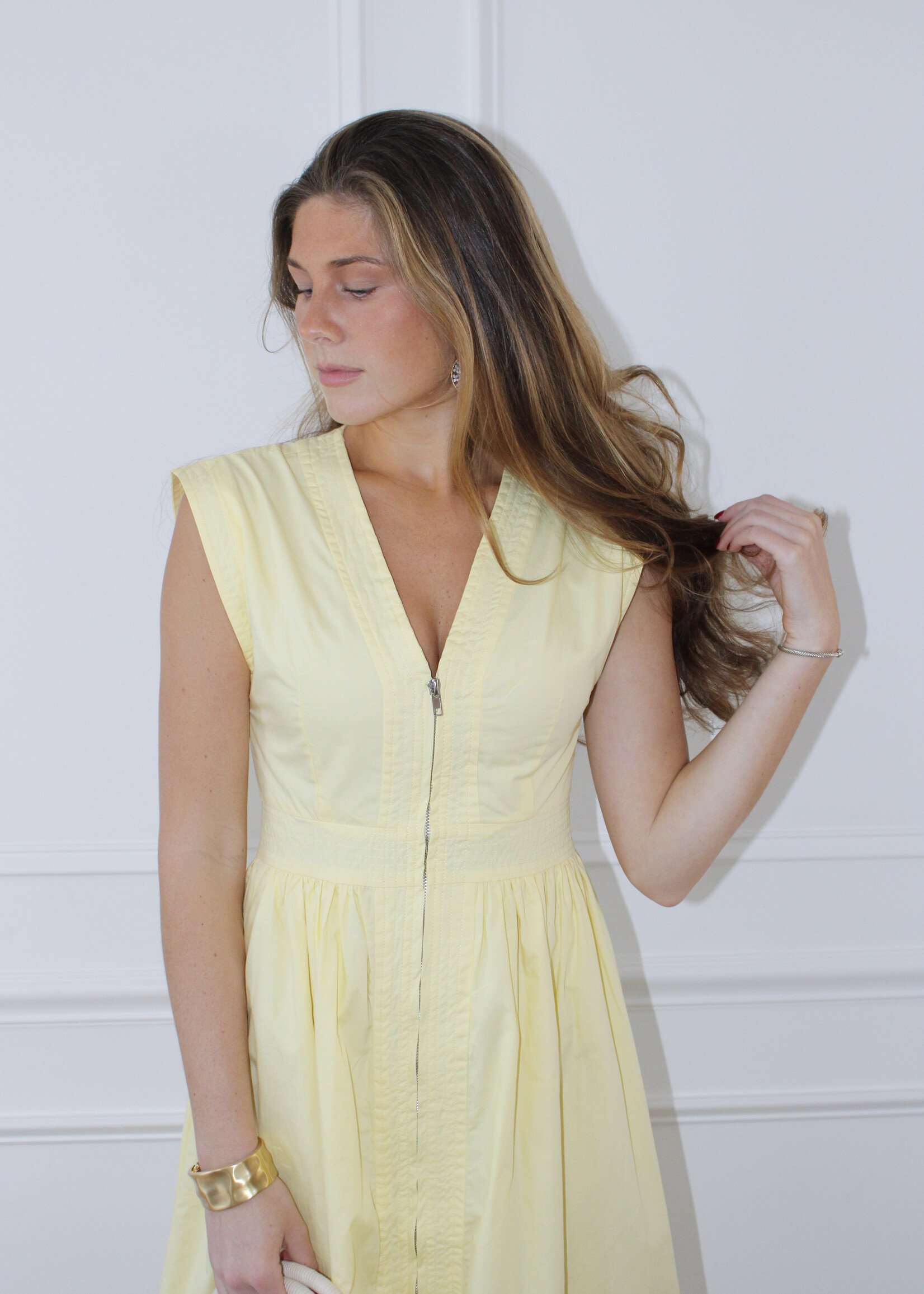 Bronx V-Neck Midi Dress